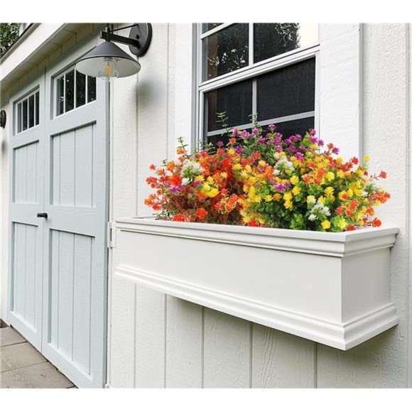 8 Bundles Artificial Fall Flowers No Fade Faux Autumn Plants,Fake Indoor Outdoor - Picture 5 of 6